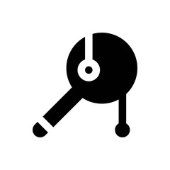 china new year related rattle drum vector with solid design