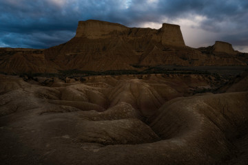 Spanish Badlands, the picture looks like a terrain in mars ordesert.