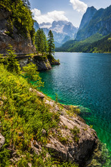 Gosausee lake with Dachstein behind, Austria