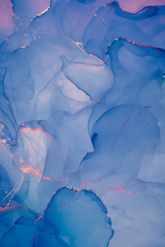 Alcohol ink colors translucent. Abstract multicolored marble texture background. Design wrapping paper, wallpaper. Mixing acrylic paints. Modern fluid art. Alcohol Ink Pattern © Djero Adlibeshe
