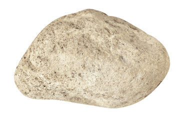 Big rock Stones isolated on white background. Close up