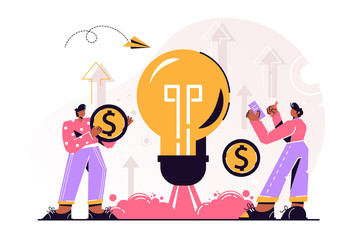 Business ideas vector illustration.