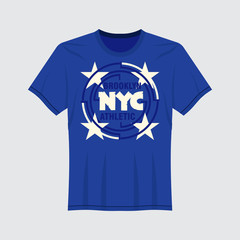 New York typography, t-shirt NY, design graphic, printing man NYC