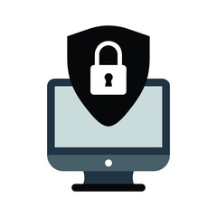 Antivirus security cyber protection concept icon