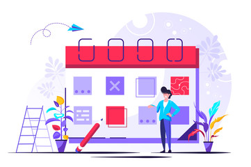 Planning vector illustration