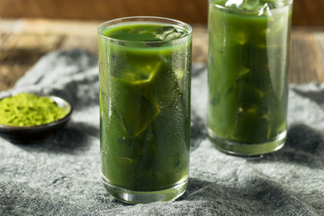 Homemade Iced Matcha Drink
