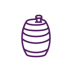 Isolated wine barrel vector design