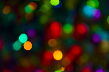 Fototapeta premium Abstract background: defocused varied colored lights
