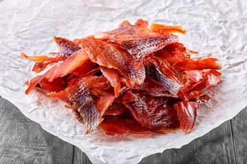 Fresh hot and cold smoked fish is a very tasty snack