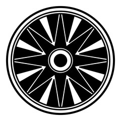Fototapeta premium Black and white mandala for coloring page