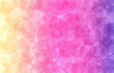 Textured Halftone: Yellow, Pink, and Purple