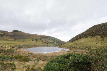 Fototapeta na wymiar Laguna Negra, Los Nevados National Park, Manizales - Colombia