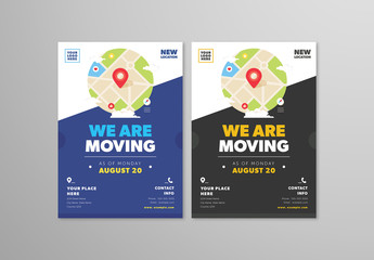 We Are Moving Flyer Layout