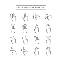 TOUCH GESTURE ICON SET
