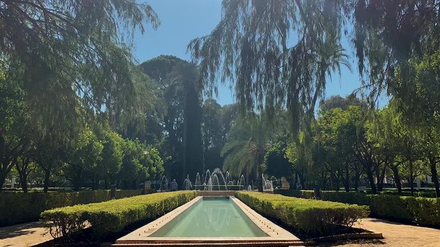 Timelapse Fuente Parque Mar&iacute;a Luisa Sevilla