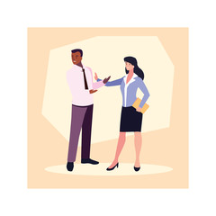 couple of people business standing , business professional people