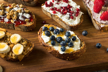 Homemade Sweet Gourmet Breakfast Toasts
