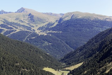 Landscape at the Coma de Ransol in Andorra