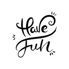 Hand lettering grunge card with textured handcrafted doodle letters in retro style