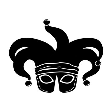 recommend clip art: Mardi Gras theater mask silhouette