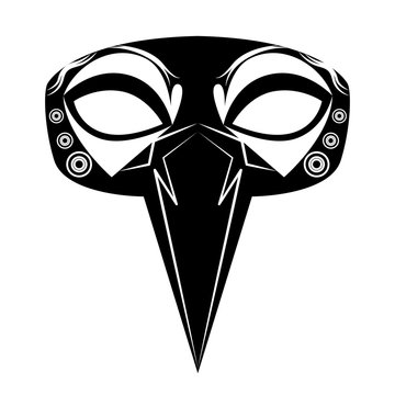recommend clip art: Mardi Gras theater mask silhouette