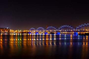 bridge at night