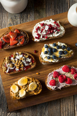 Homemade Sweet Gourmet Breakfast Toasts