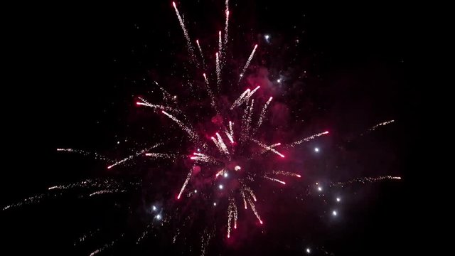  Colorful fireworks in the sky