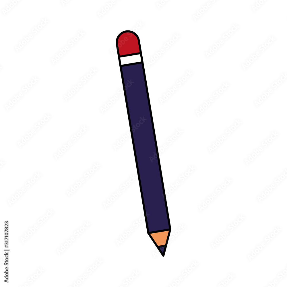 Canvas Prints pencil utensil icon, colorful design