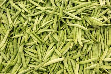 A lot of green beans background