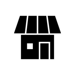 Store icon vector symbol on white background