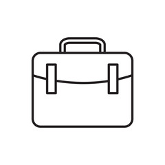 Suitcase icon vector symbol