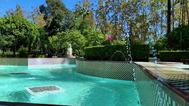 C&aacute;mara Lenta Fuente Parque Mar&iacute;a Luisa Sevilla