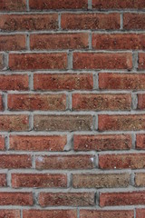 old red brick wall background - vertical