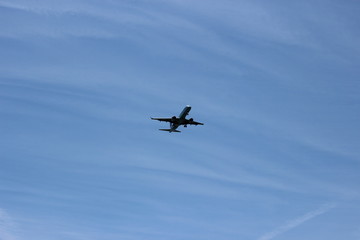 airplane in the sky