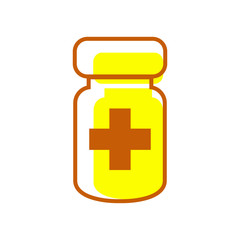 medicine bottle icon vector design