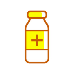 medicine bottle icon vector design