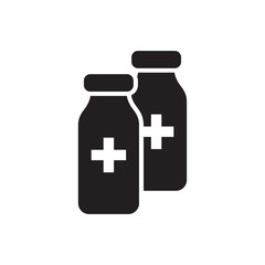 Medicine bottle icon vector