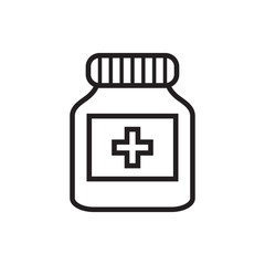 medicine bottle icon vector design