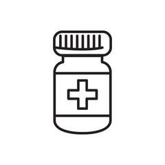 medicine bottle icon vector design