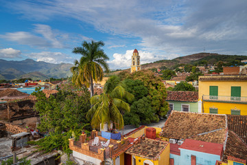 View of the beautiful colonial city of Trinidad in Cuba