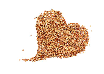 Buckwheat. Heart. Porridge. Diet. Protein. Vegetarianism. Buckwheat grain. Benefit. Vitamins