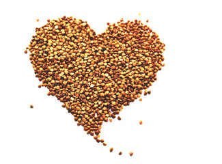 Buckwheat. Heart. Porridge. Diet. Protein. Vegetarianism. Buckwheat grain. Benefit. Vitamins