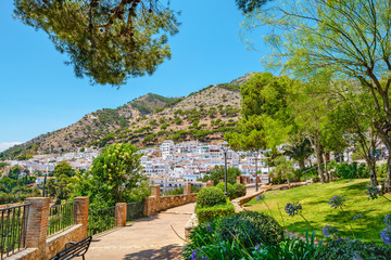 Park of Mijas village. Andalucia, Spain - obrazy, fototapety, plakaty