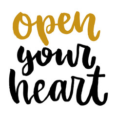 Valentines day isolated poster, hand drawn style