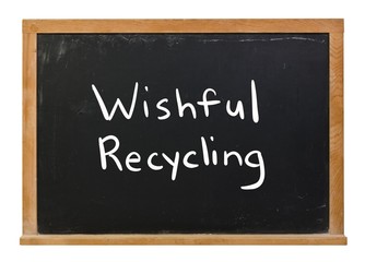 Obraz premium written in white chalk on a black chalkboard isolated on white