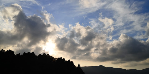 Beautiful sky near to Mt Fuji