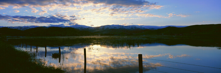 Sierra Mountains At Sunrise, Three Rivers, California