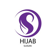 hijab logo vector