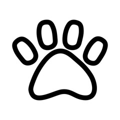 pet paw print animal icon design